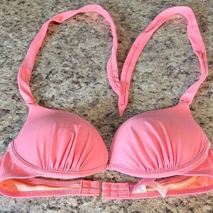 Victoria's Secret Light Pink Bikini Top Sz. 32C.  RS